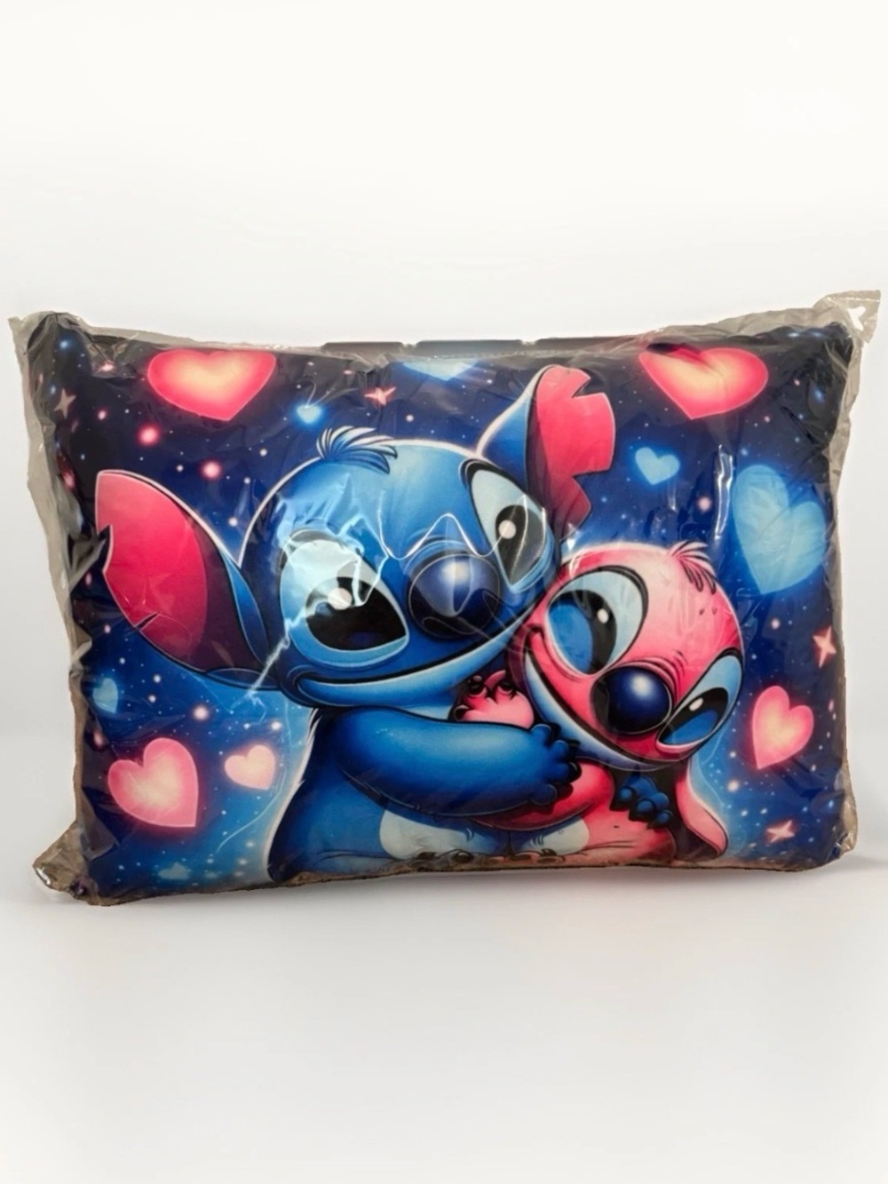 Disney Stitch & Angel Decorative Pillow with Removable Zipper Pillowcase